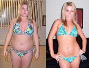 Przed i po utracie 6 kg na diecie arbuzowej